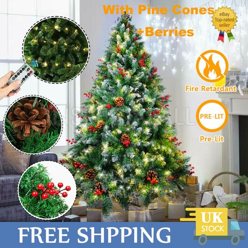 7ft bushy christmas tree with - bushy,
