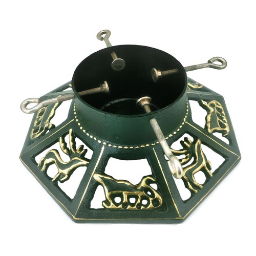Cast iron octagonal christmas - cast,