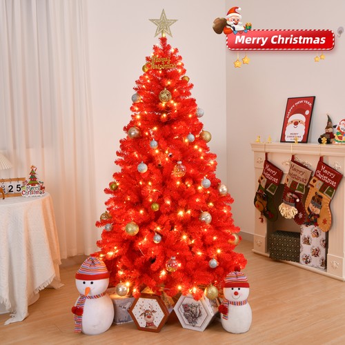 6ft red led christmas - 6ft,