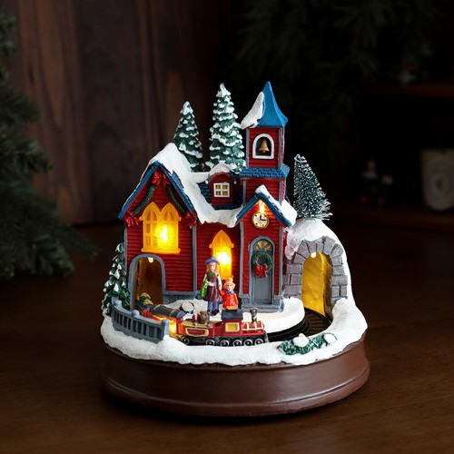 Christmas village with - village,