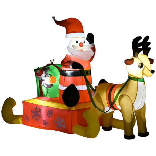 4ft christmas inflatable - 4ft, santa