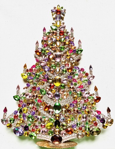 Rhinestone christmas tree - rhinestone,