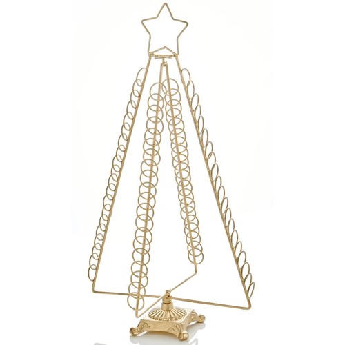 Gold star christmas card - gold,
