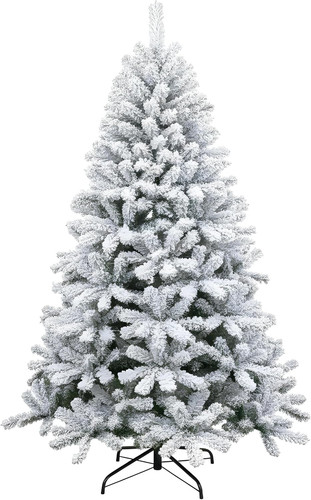 6ft snowy flocked artificial - flocked,