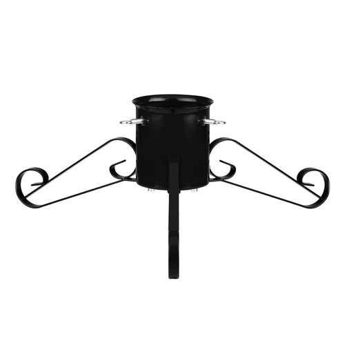 Black traditional scroll leg - black,