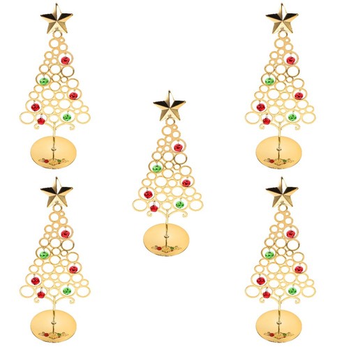 Golden metal ornament - golden, display